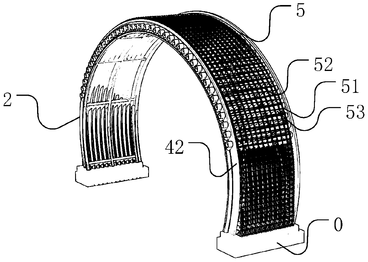 Zero-earthing corrugated plate holing structure