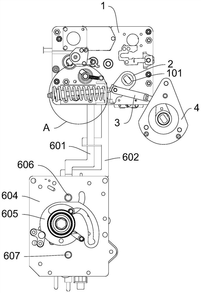 Spring operating mechanism for switch