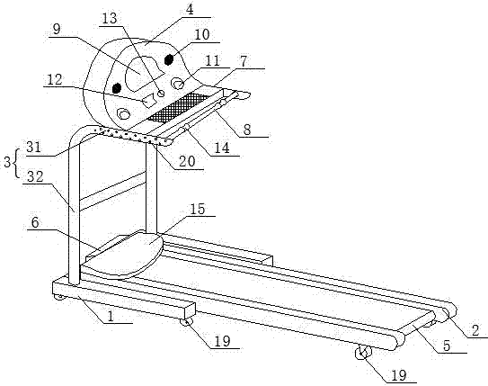 Treadmill with prompt function