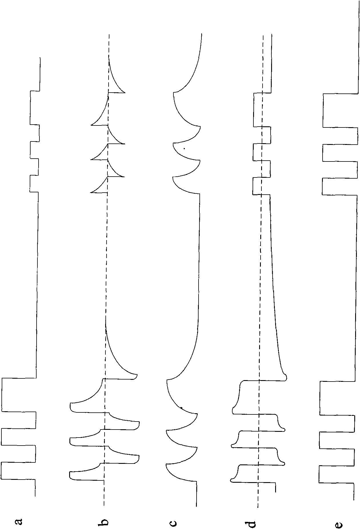 Self-adapting burst-mode signal receiving and regenerating amplifier