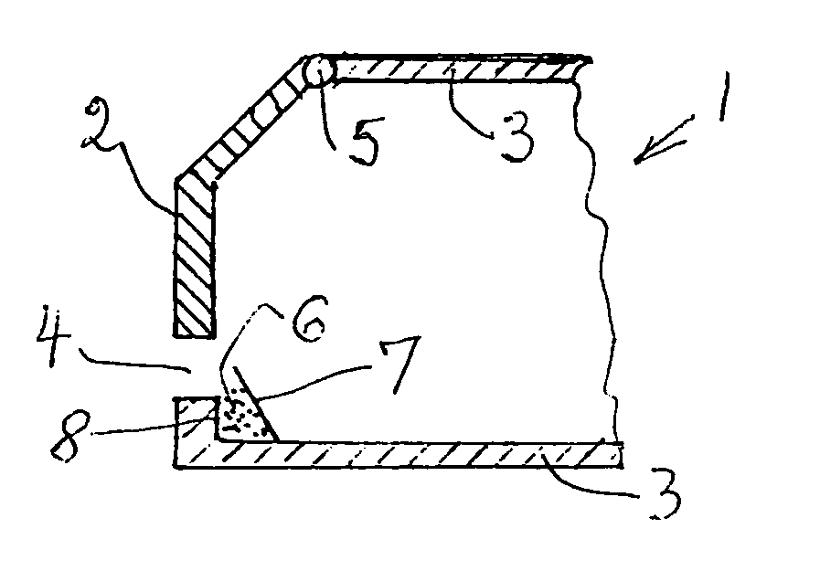 Method and apparatus for detecting smoke and smothering a fire