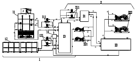 Drilling fluid forced-cooling device and low-temperature circulatory drilling method