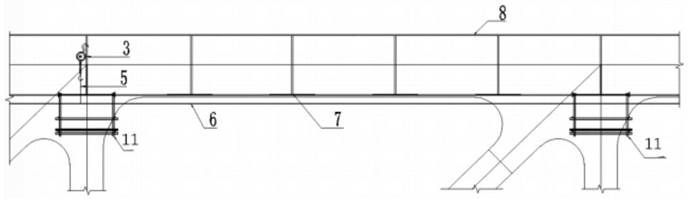 A construction method for steel truss girder inspection vehicle track installation