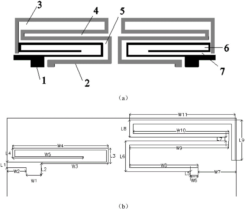 Multi-band MIMO cell phone antenna with simple decoupling structure