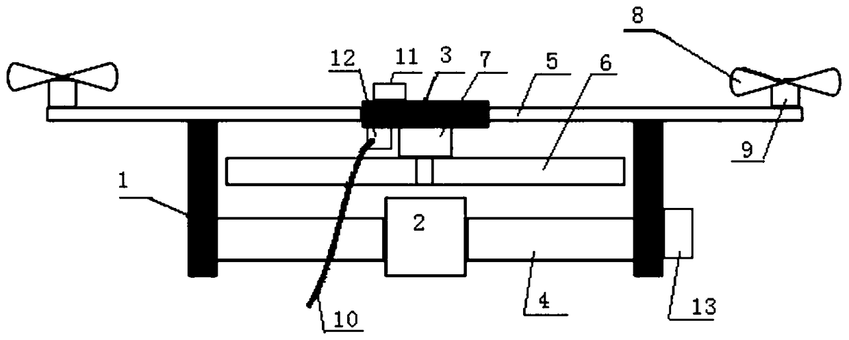 Duct type multi-rotor tethered drone and control system thereof