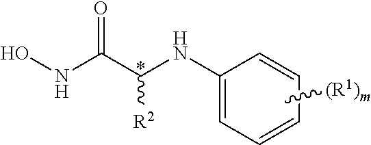 Hydroxamic acid derivatives of aniline useful as therapeutic agents for treating anthrax poisoning