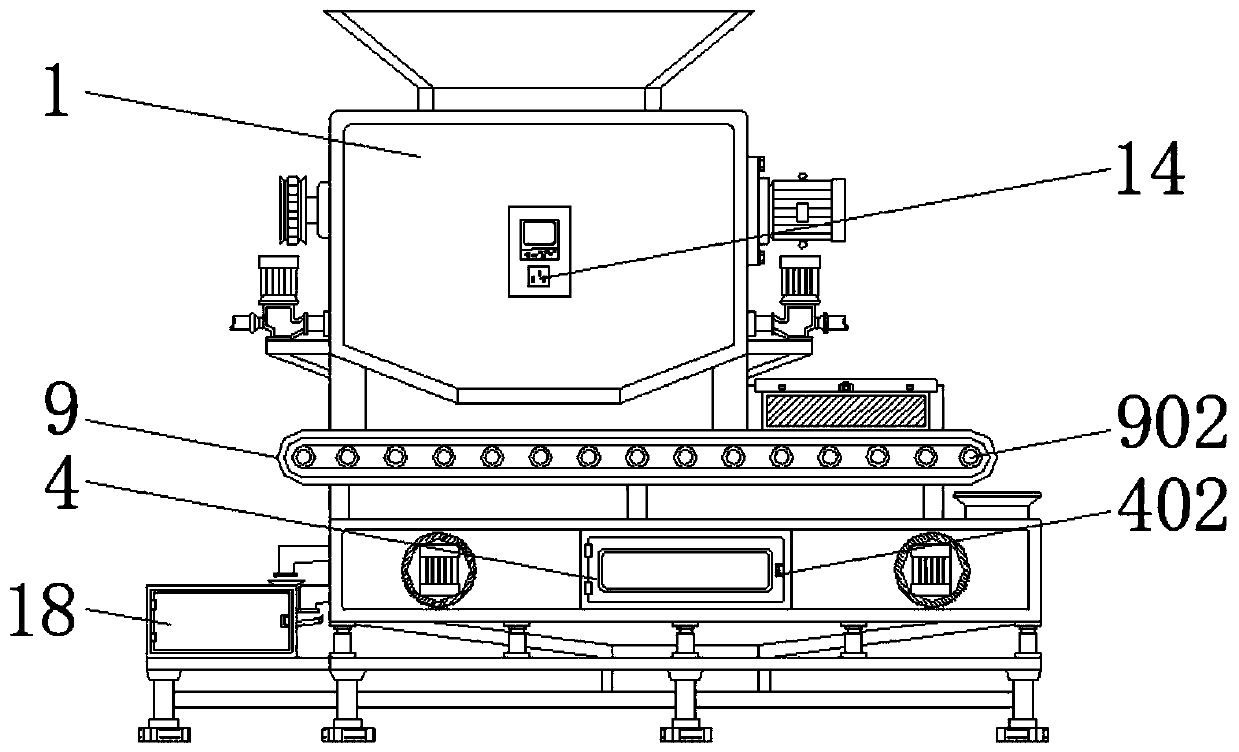 Refining classified disposal device for construction waste