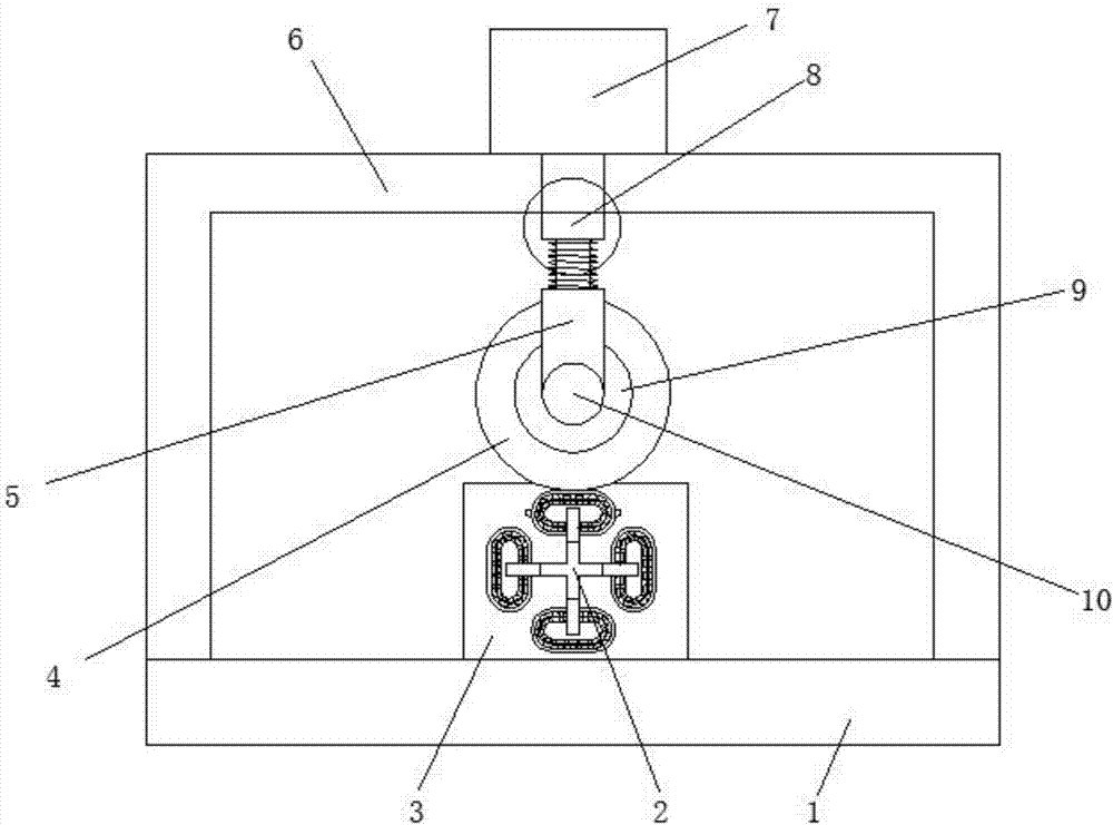 Device for testing wear resistance of tire and impact resistance of hub