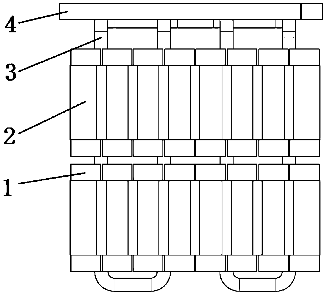 Power battery liquid cooling device and working method thereof