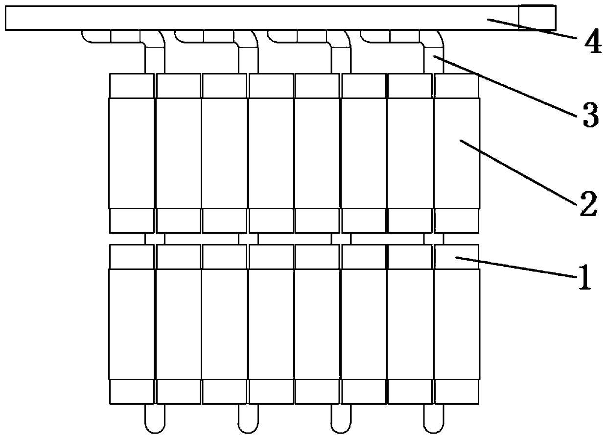 Power battery liquid cooling device and working method thereof