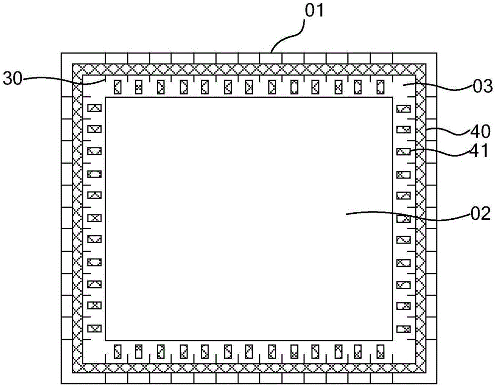 OLED display panel and production method and testing method thereof