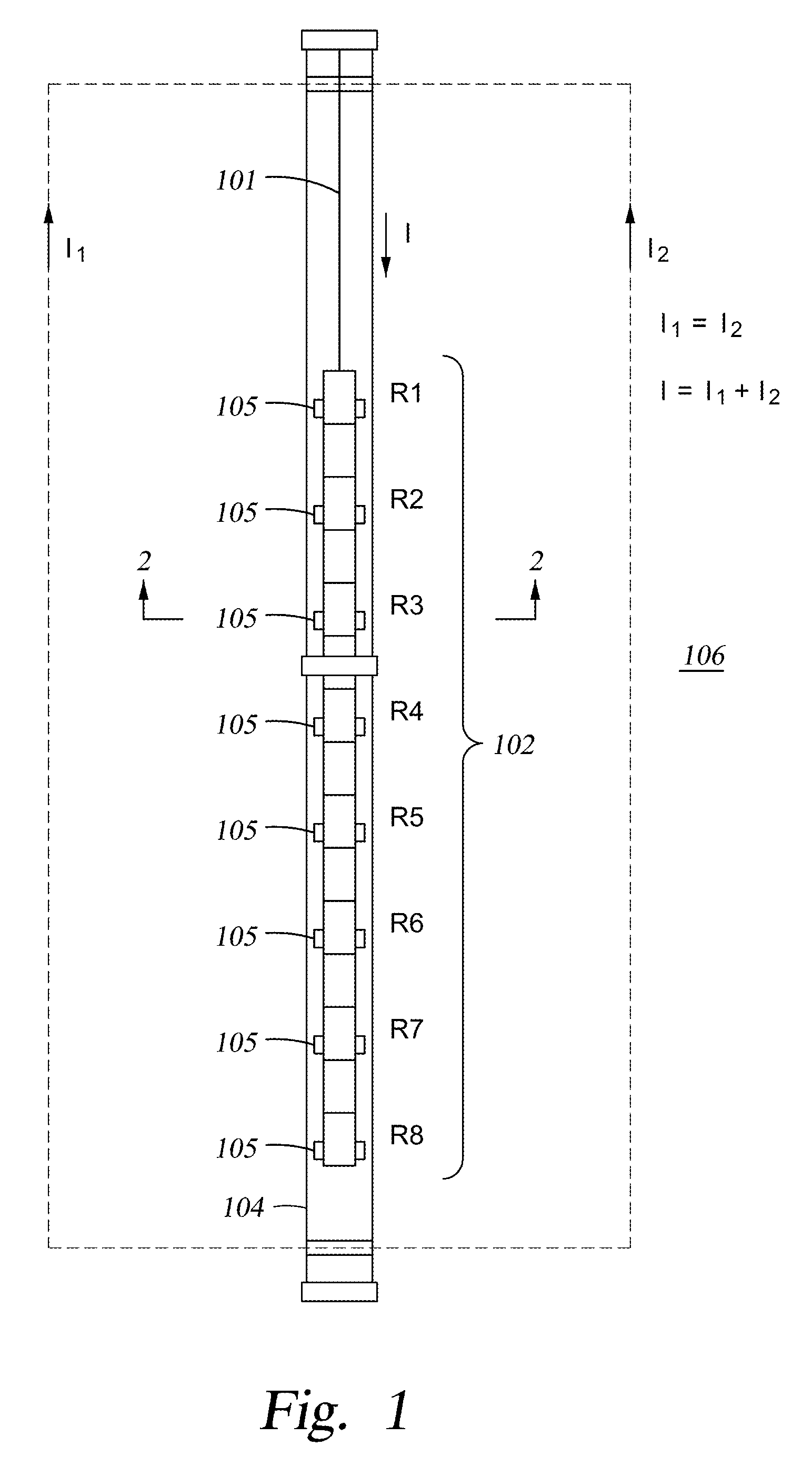 Detecting electrical current in a magnetic structure