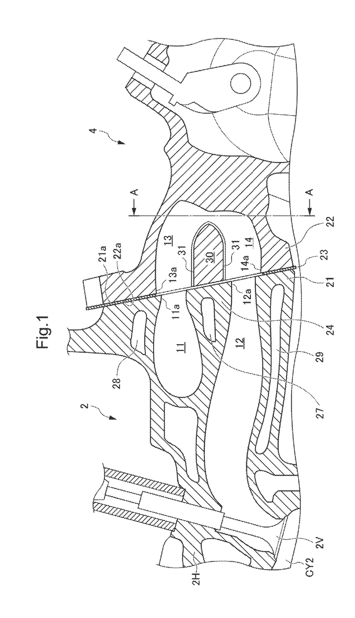 Flange joining structure