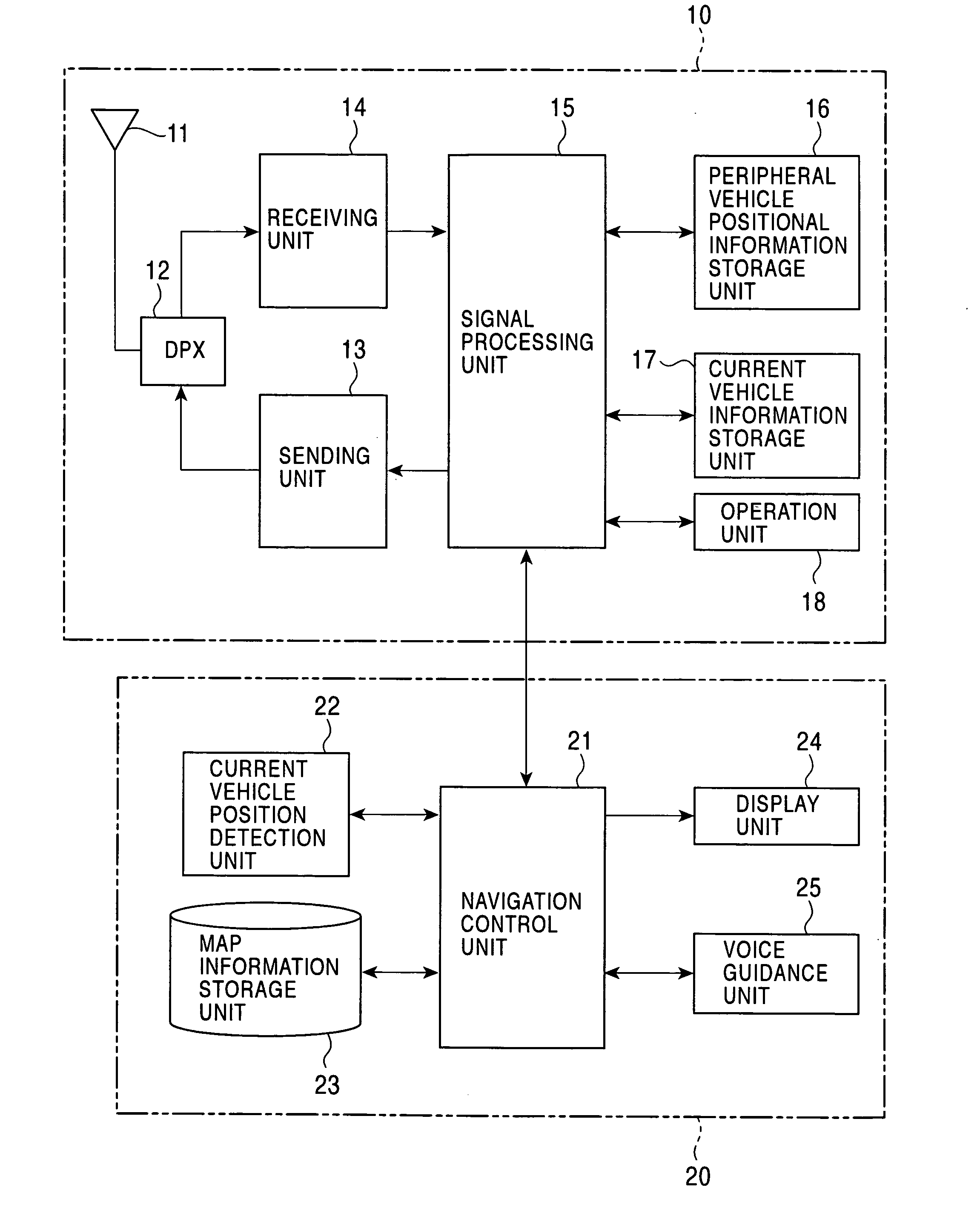 Method and apparatus for peripheral vehicle position calculation