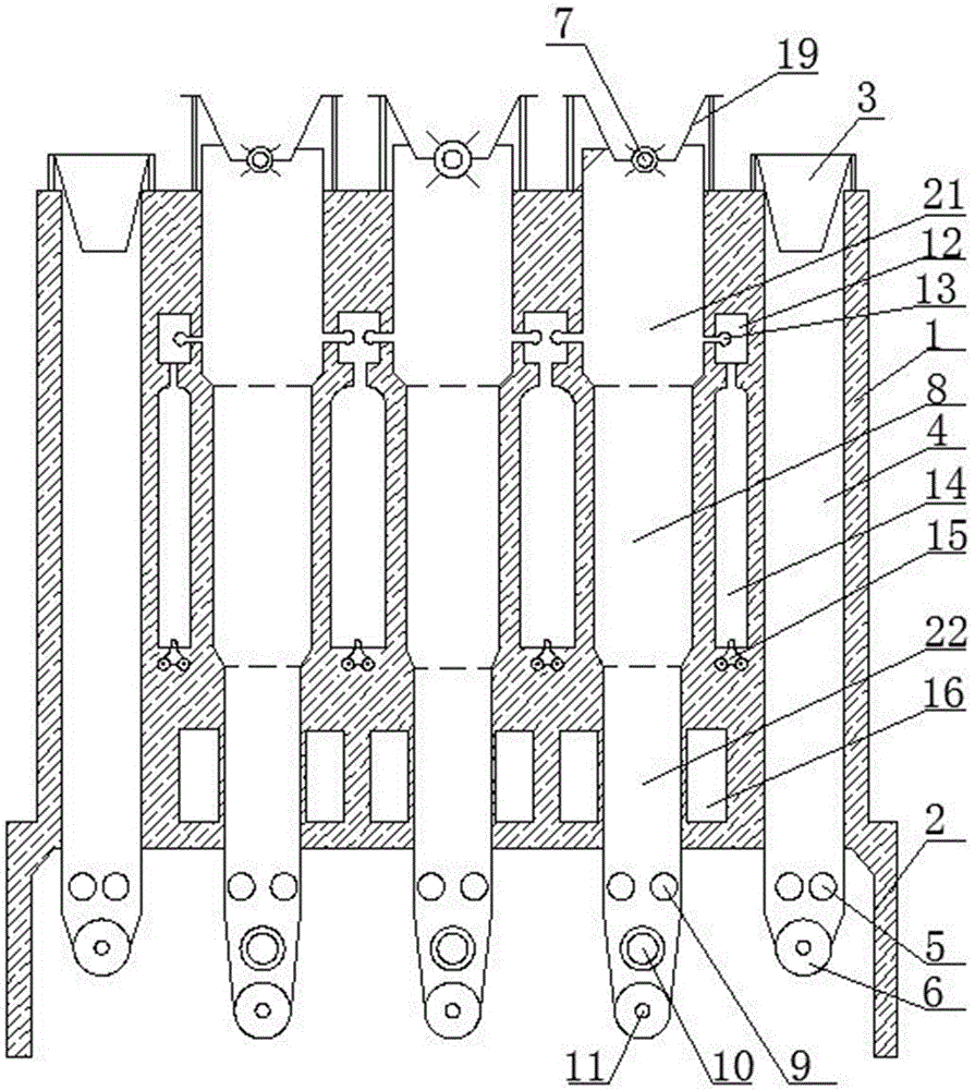 Reaction furnace for dealkalizing red mud by non-direct heating and synchronously drying red mud raw material