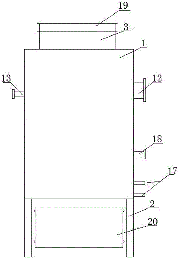 Reaction furnace for dealkalizing red mud by non-direct heating and synchronously drying red mud raw material