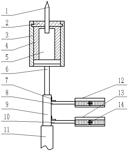 Variable energy current limiting lightning conductor convenient to fix