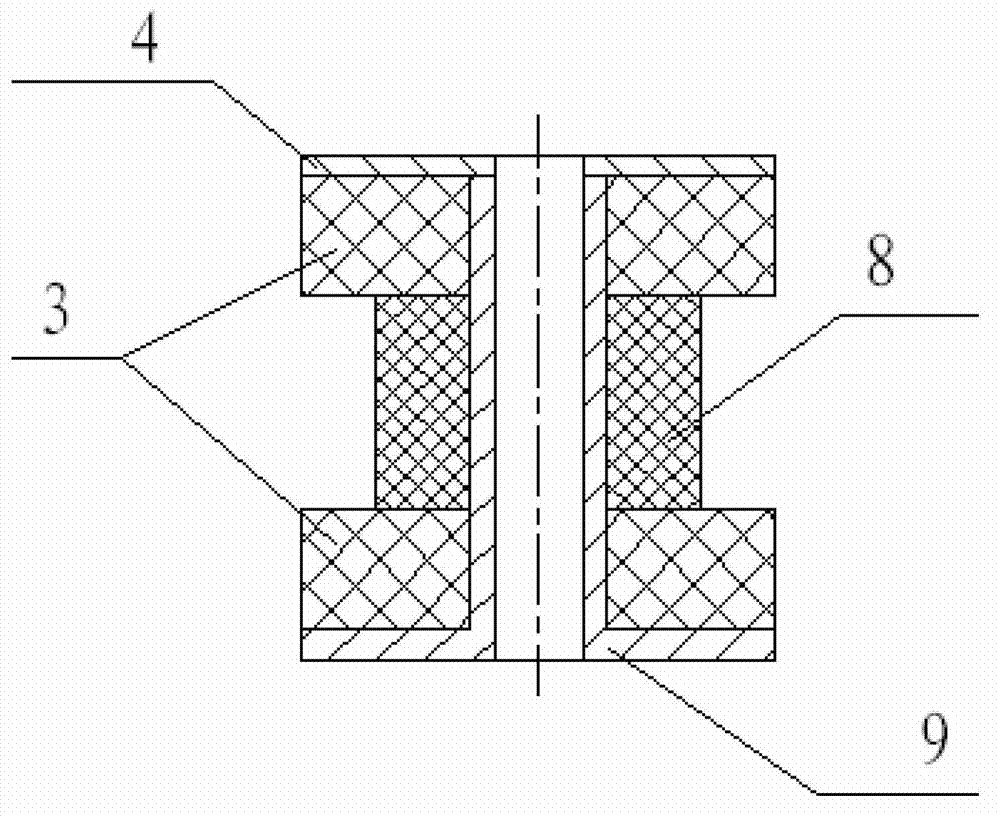 Combined type rubber shock absorber