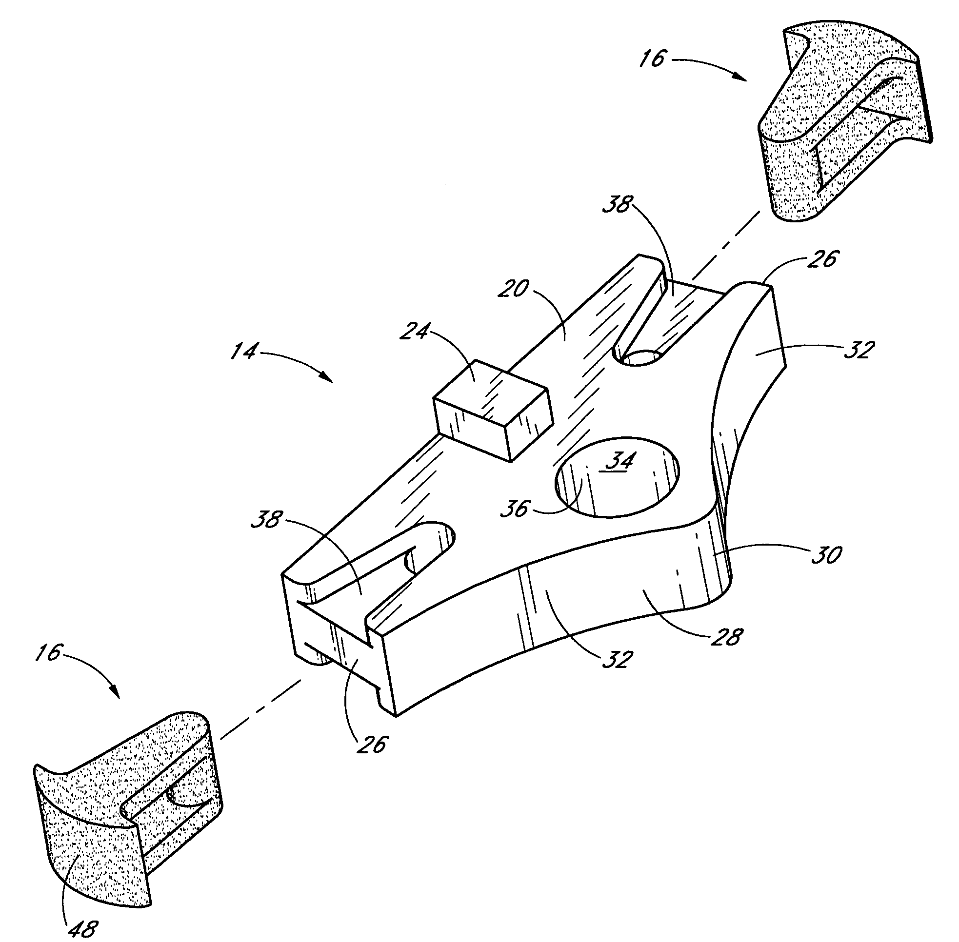 Quiet flexion/extension stop for orthopedic brace and orthopedic brace incorporating a quiet flexion/extension stop