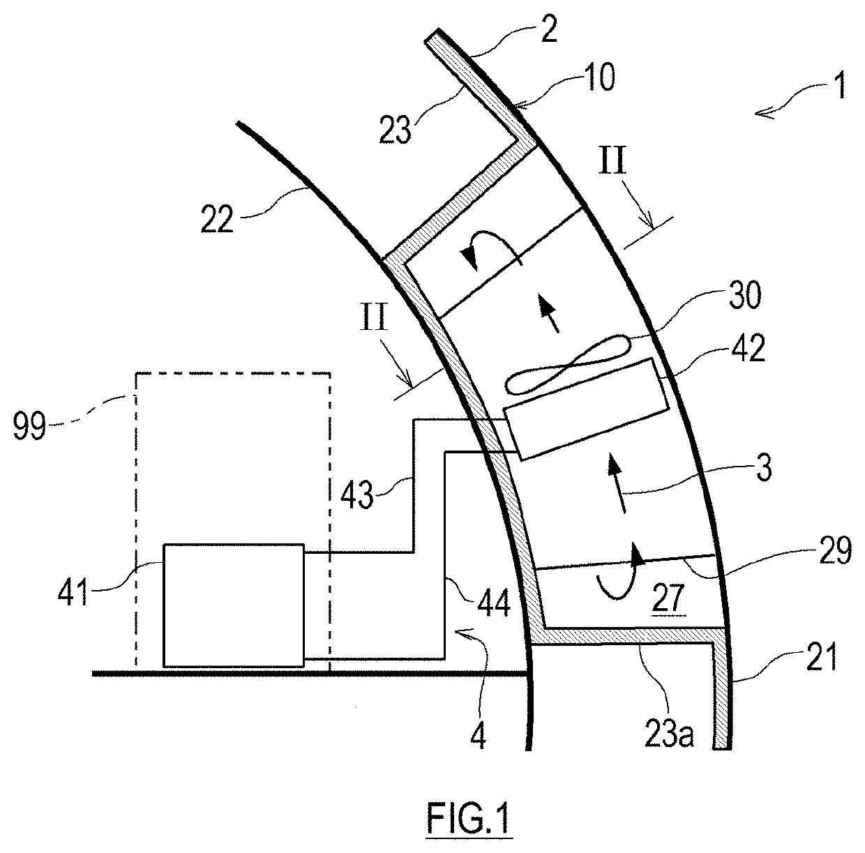 Outer panel-mediated cooling system