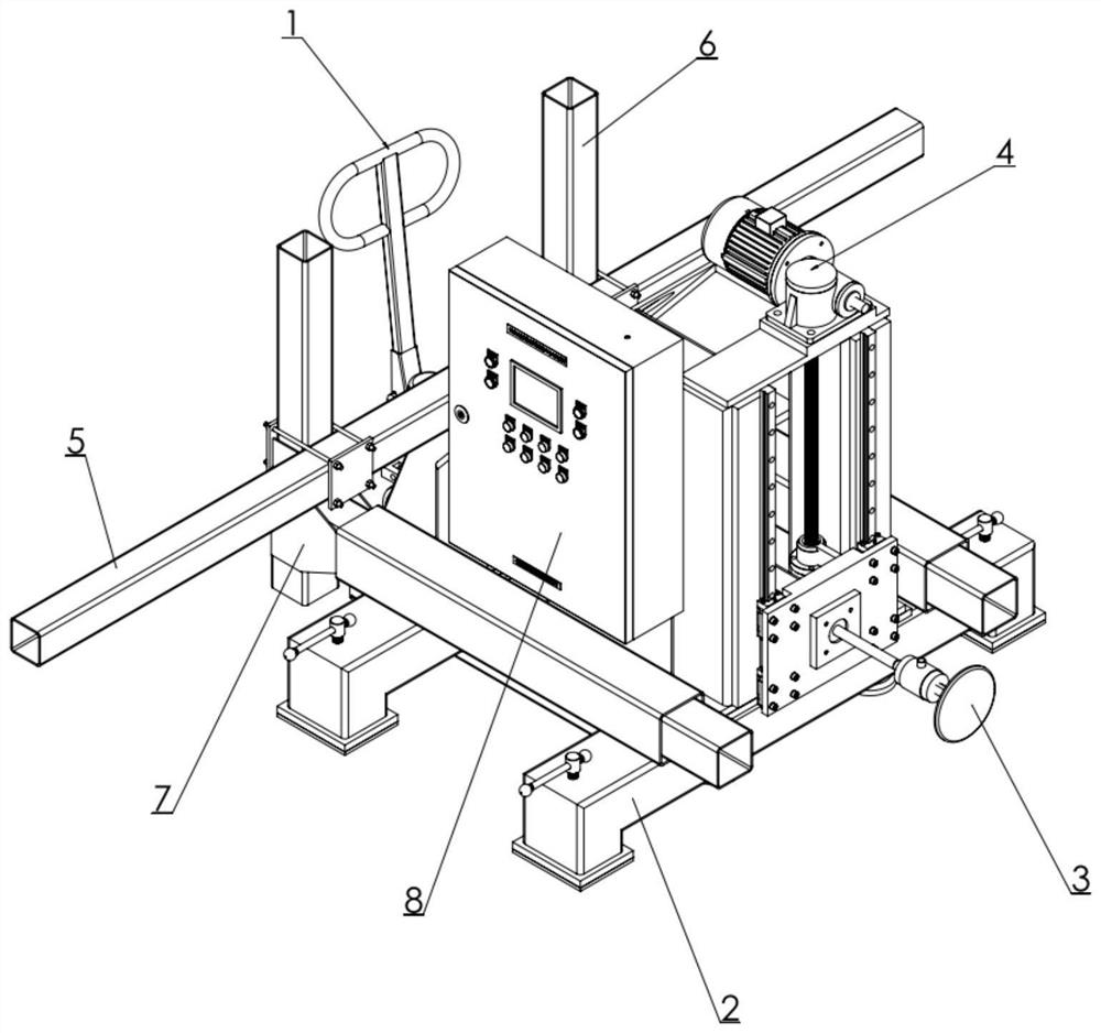 Vehicle side guardrail test bed