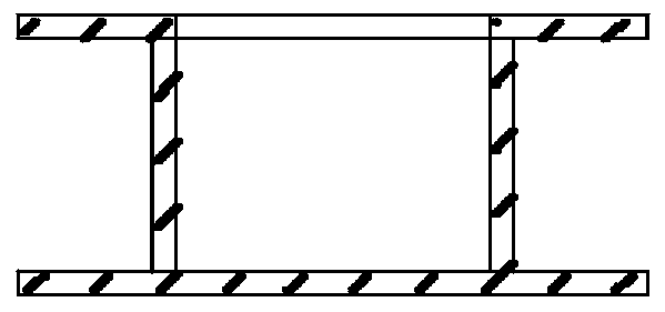 Analog simulation test loading device with adjustable model size