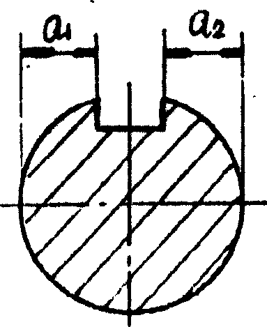 Special caliper for shaft key groove