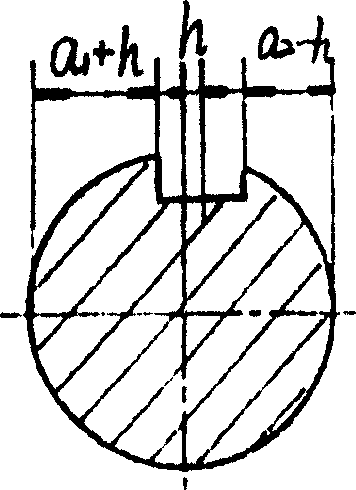 Special caliper for shaft key groove