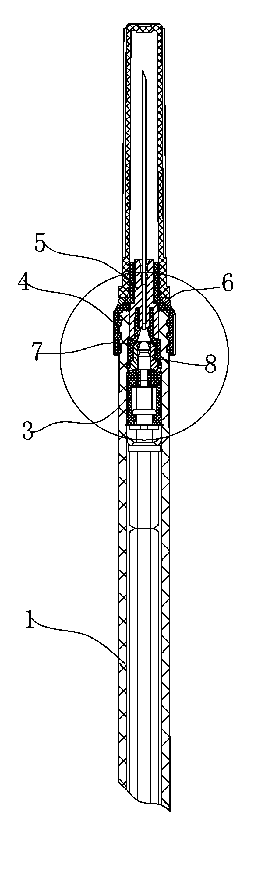 Needle-exchangeable and self-destruction insulin syringe