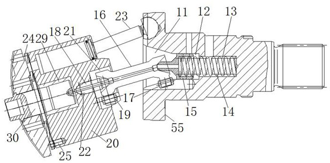 Slide way inclined shaft variable high-pressure plunger pump