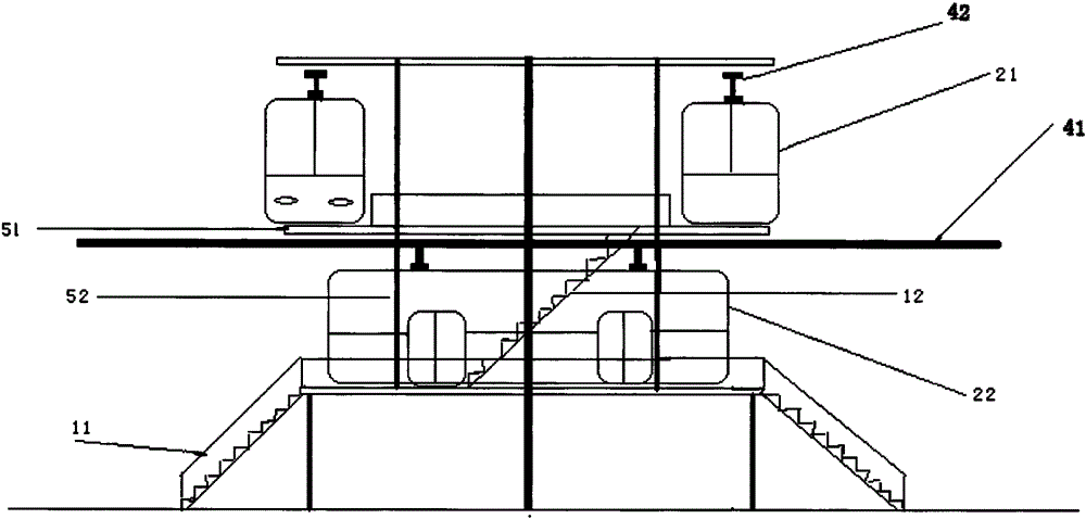 Fenster hanging type aerial urban public transit transportation system