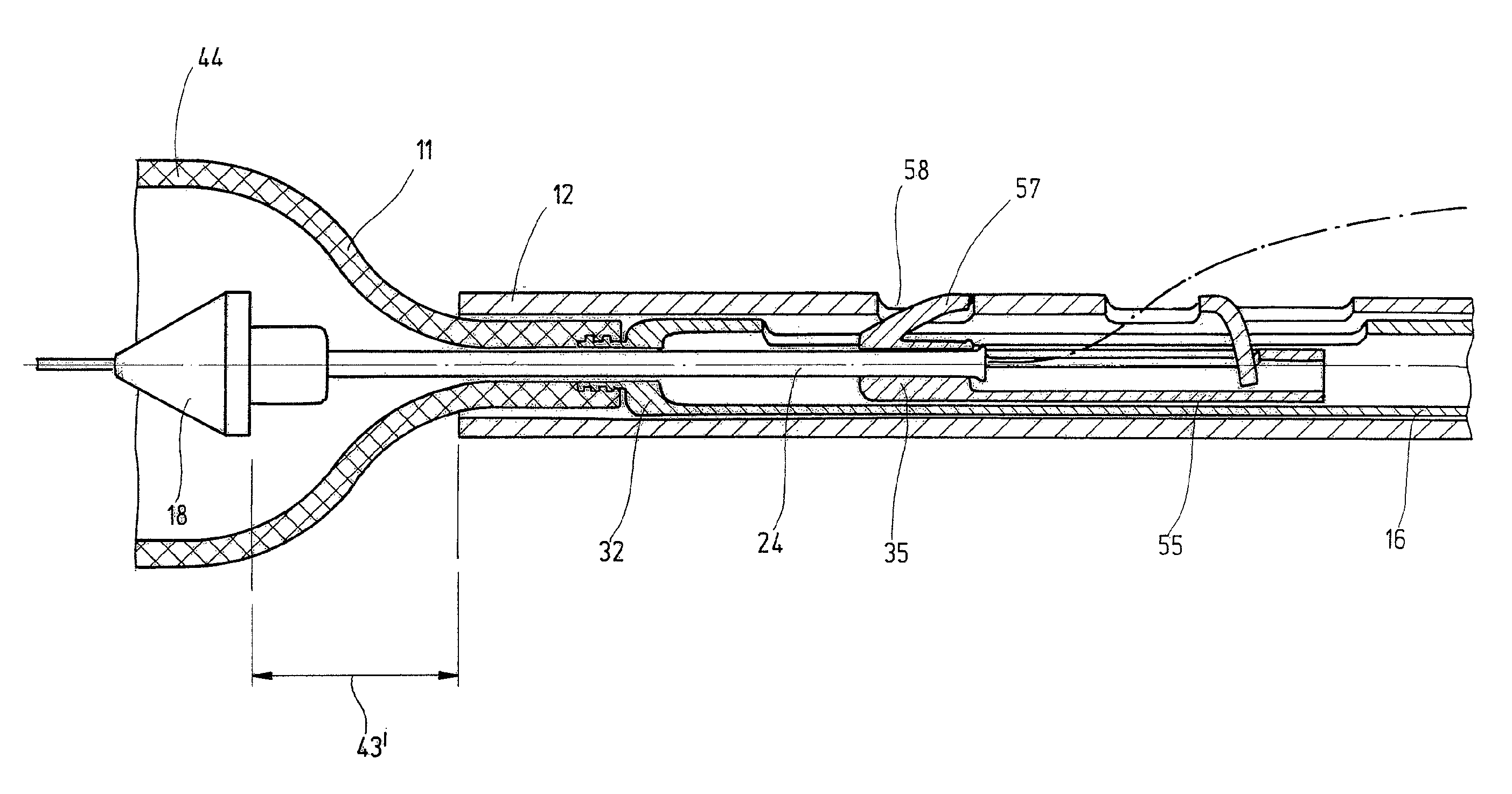 Delivery system having a self-expanding braided stent