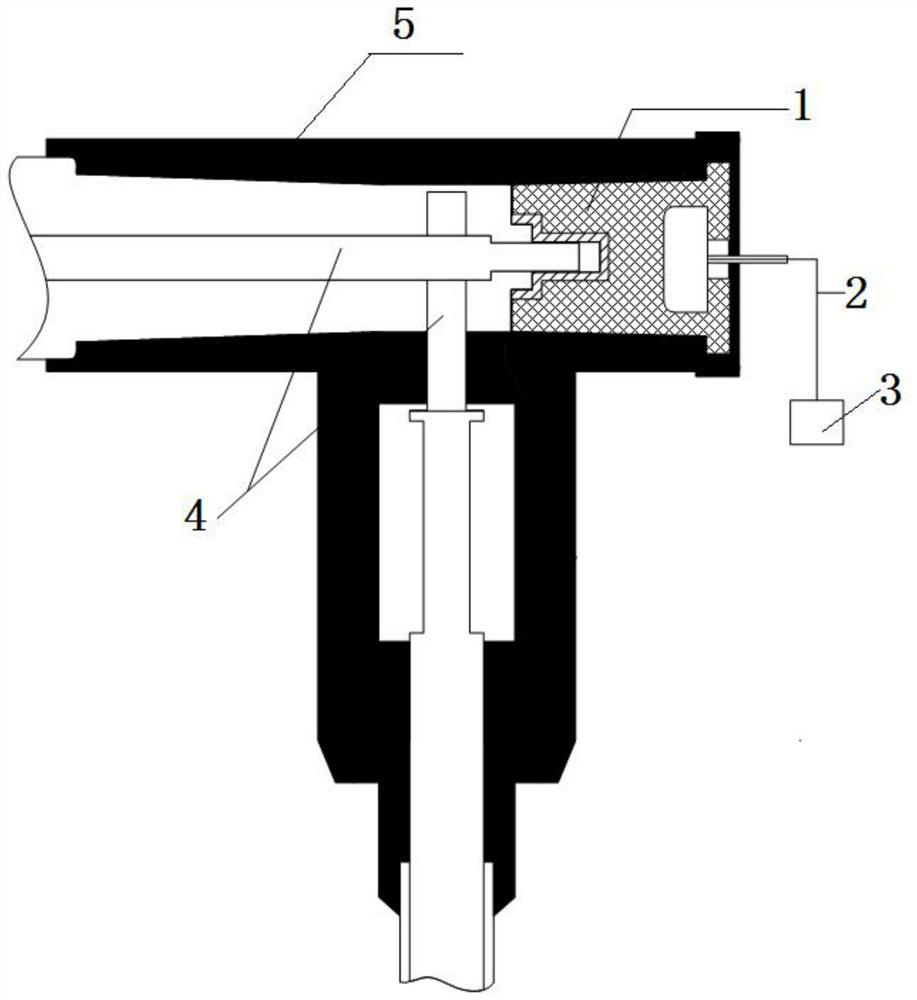 Device and method suitable for measuring power frequency voltage of cable T-shaped joint