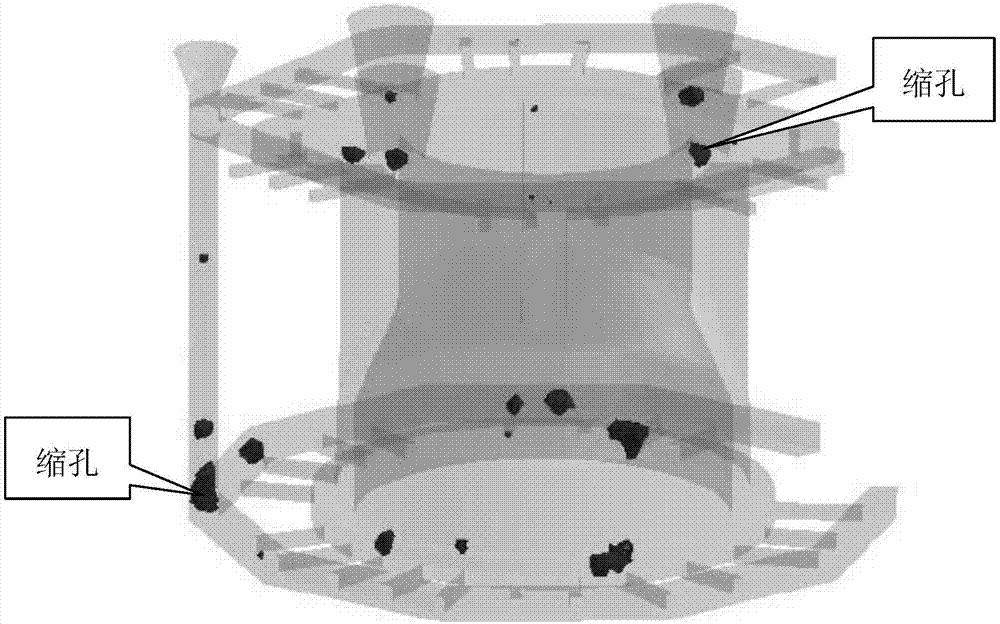 Casting system capable of eliminating detects of ZG35 valve casting and design method thereof