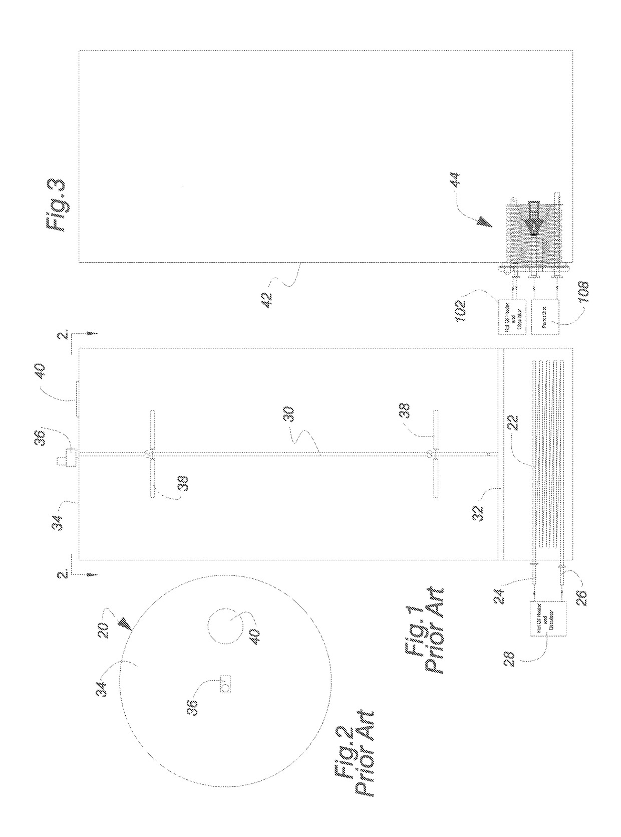 Liquid asphalt heating and mixing system