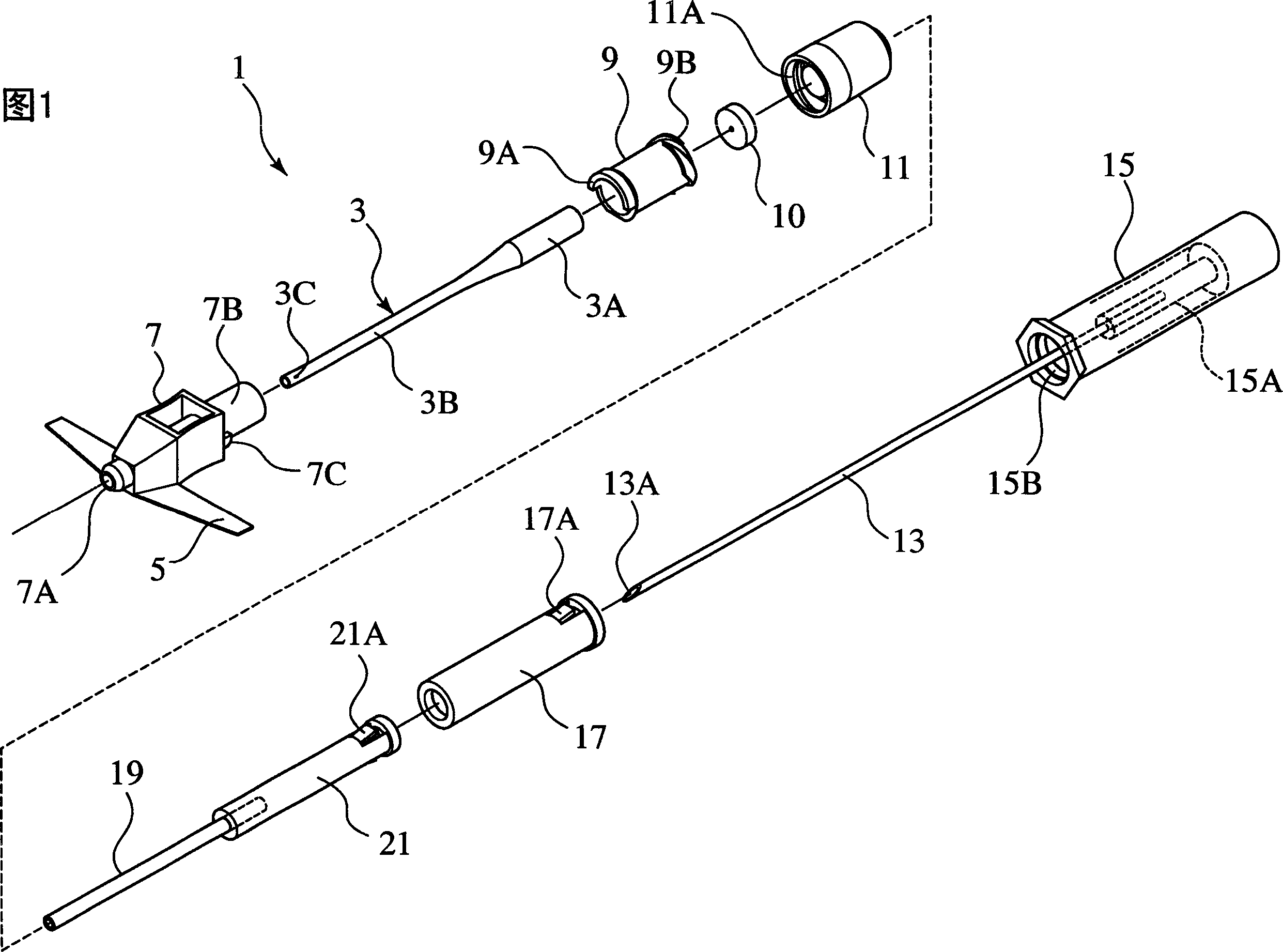 Indwelling cathether device