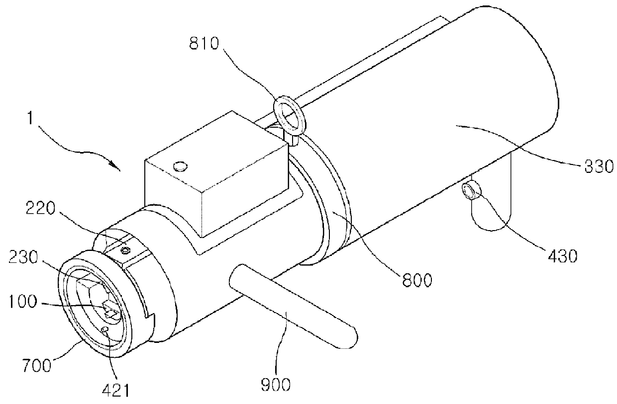 Hub nut caulking apparatus