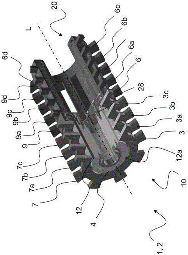 Device for comminuting solids or suspensions containing solids and method for starting a comminuting process of a milling device