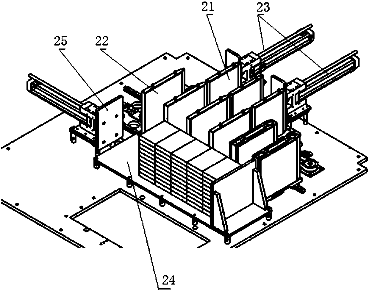 Horizontal bagging machine