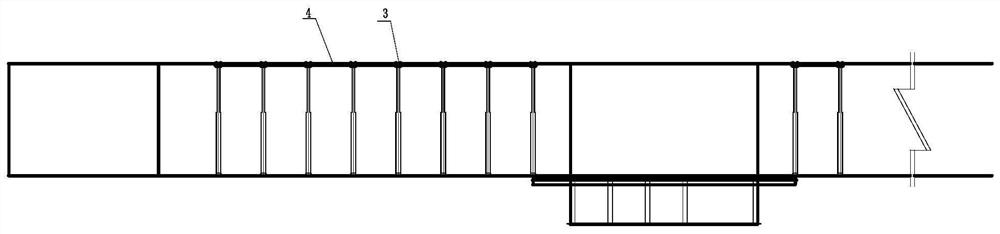 Roadway tunneling construction method for coal mine overpass air bridge