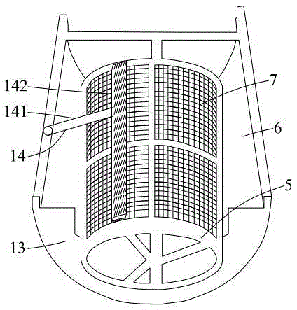 Automatic ore pulp screening device for beneficiation