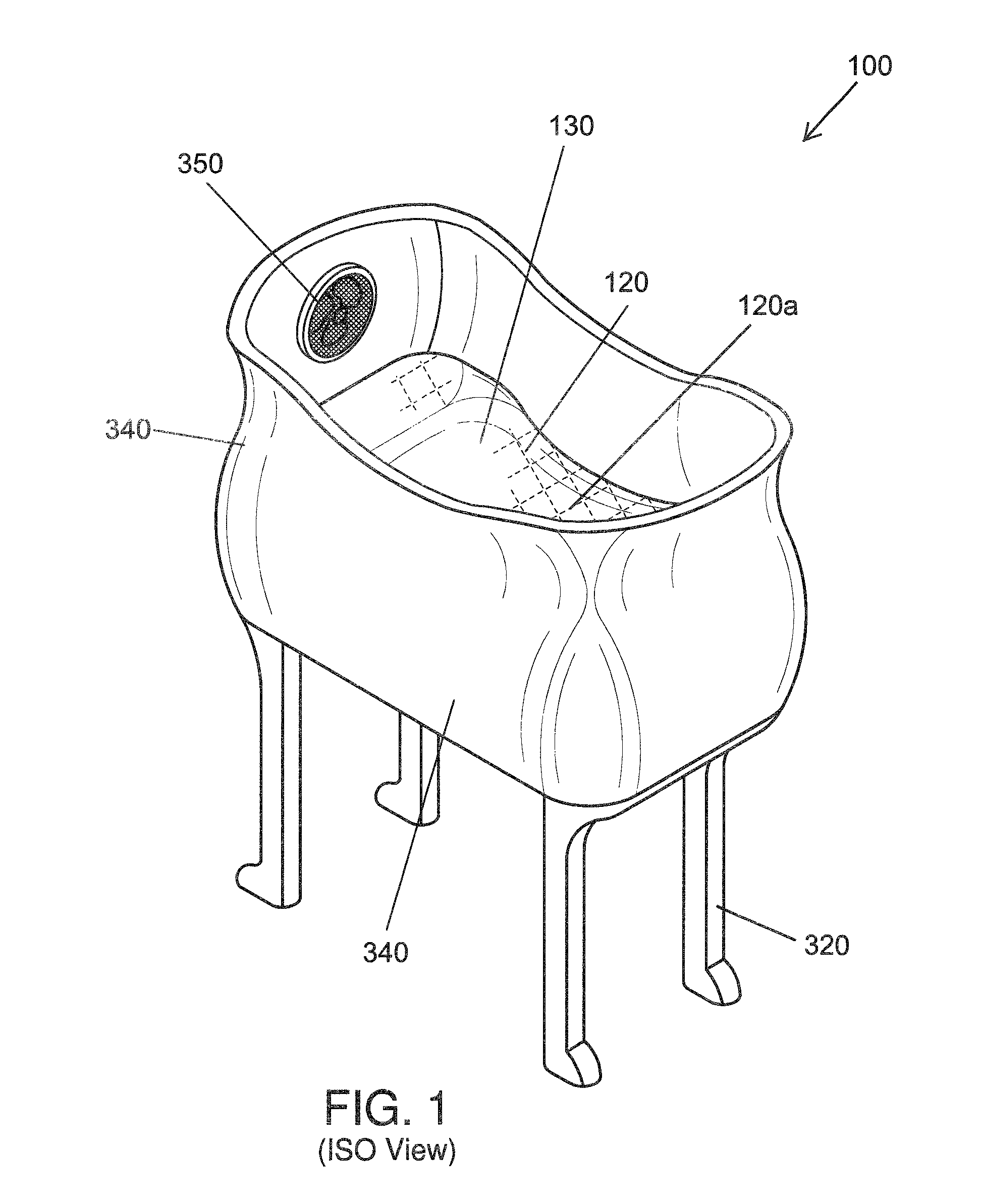 Nest-like infant bed system