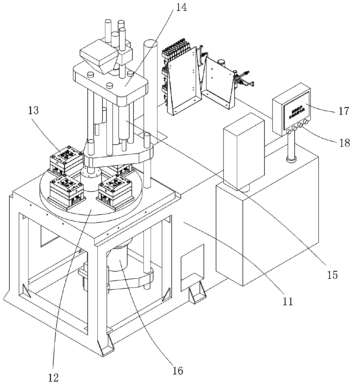 Full-automatic insert injection molding machine