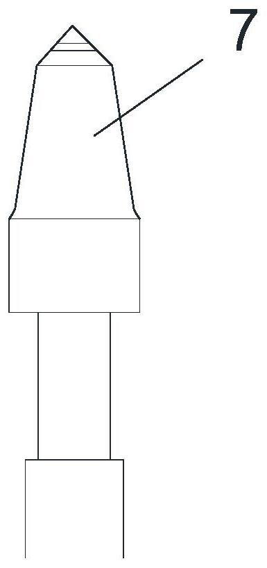 Air cooling device for cutting pick manufacturing