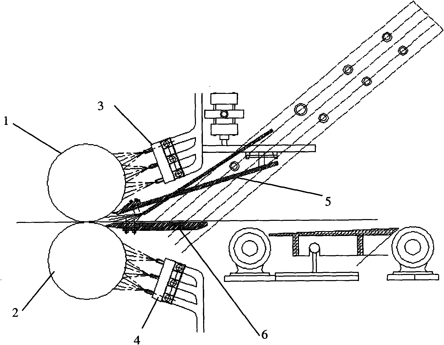 Method for online detection of roll cooling