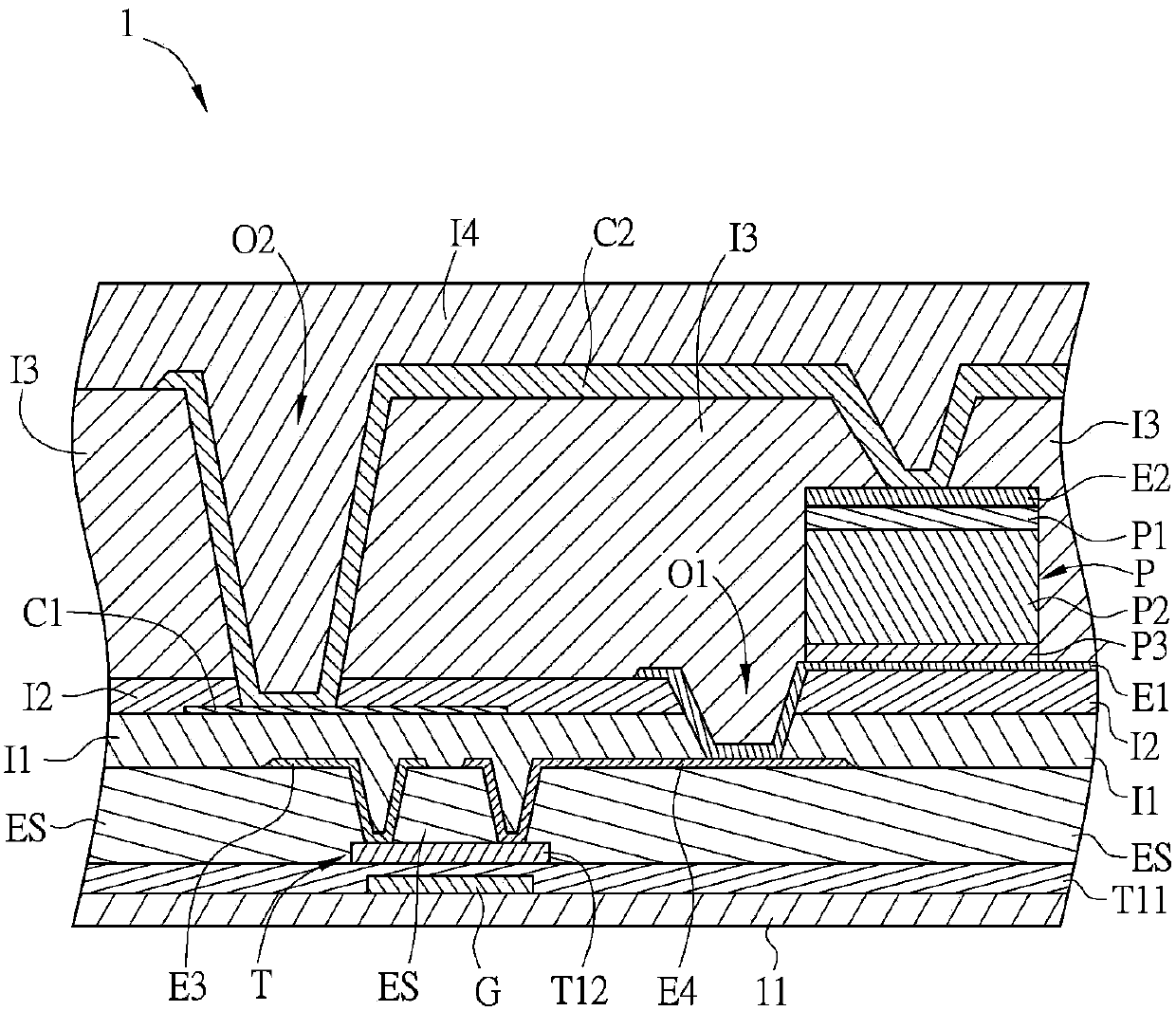 Active matrix image sensing panel and active matrix image sensing device