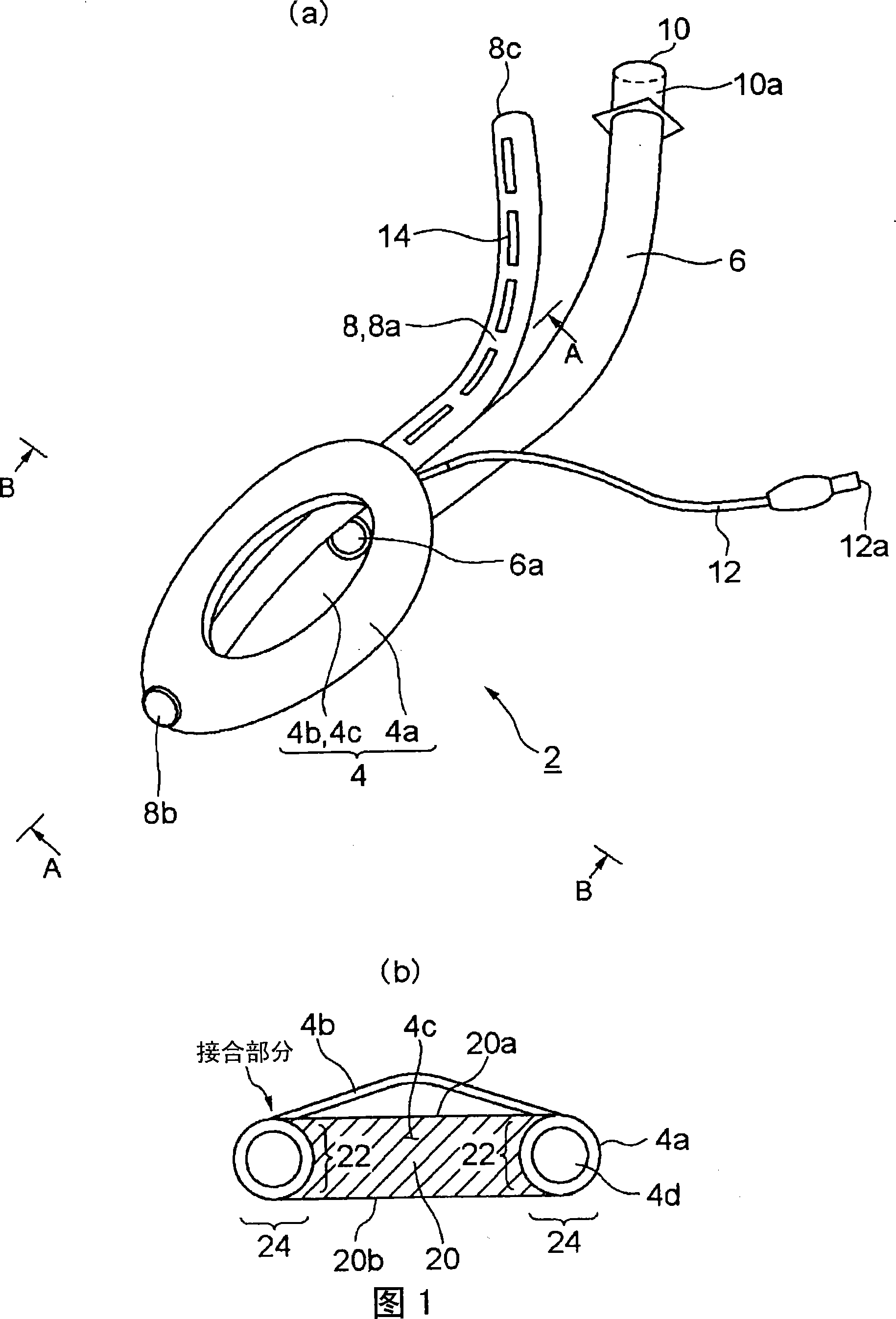 Laryngeal mask with guiding tube used for inserting stomach tube