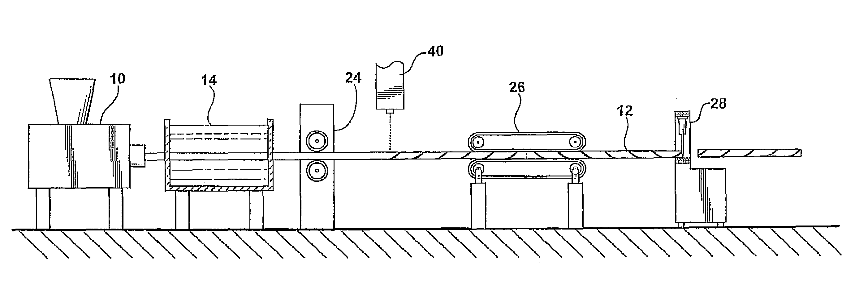 Striped drinking straw and method of making the same