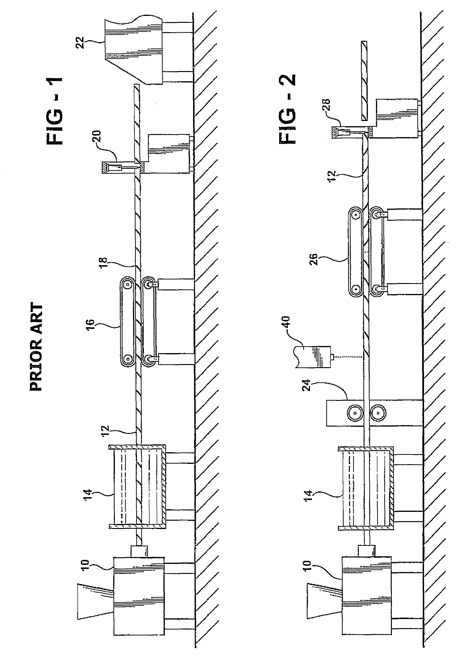 Striped drinking straw and method of making the same