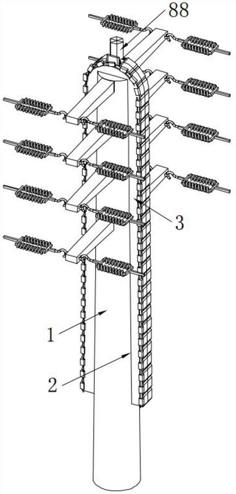 Municipal power grid point type land-air monitoring bird repelling system